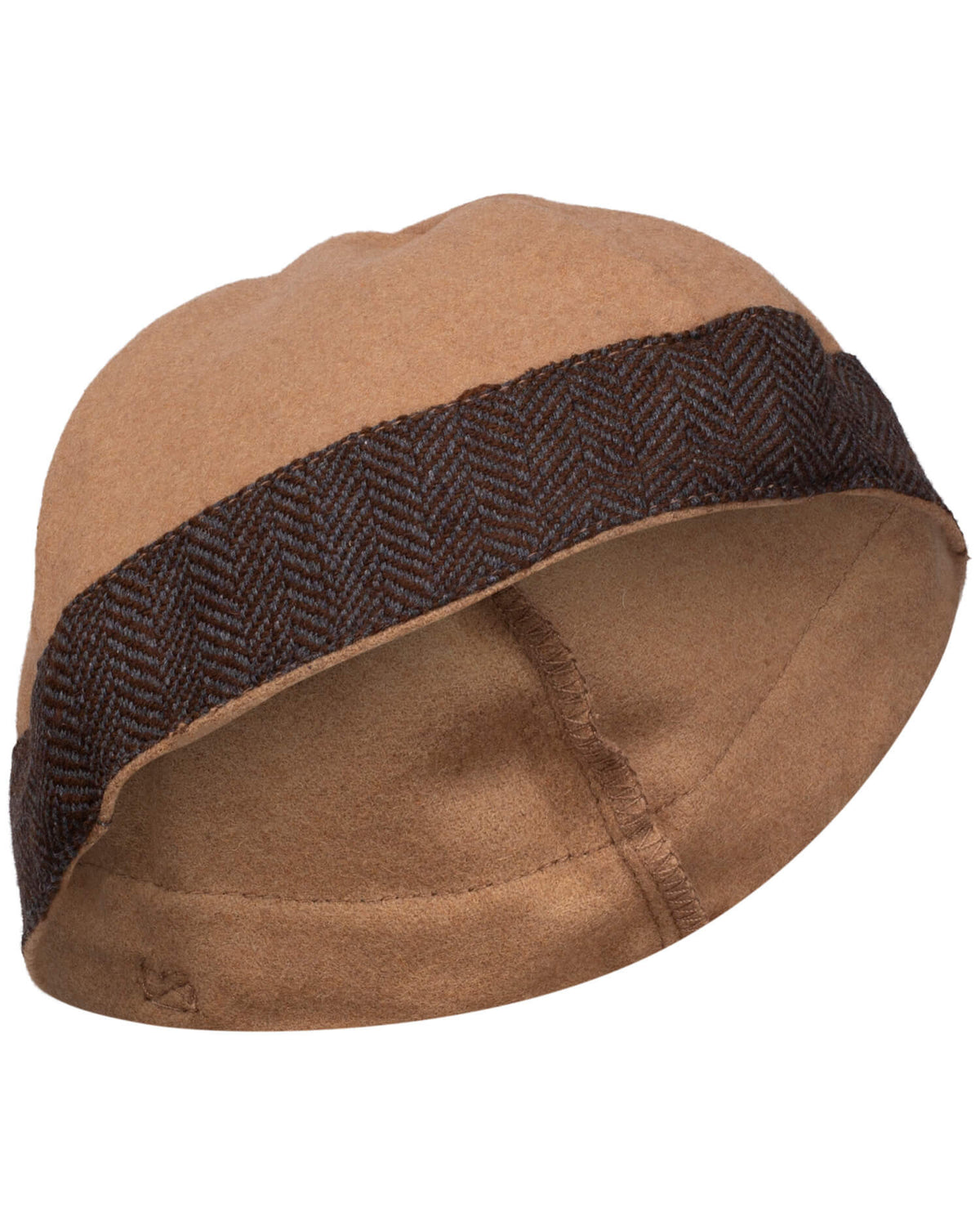 Gorro medieval en lana modelo Gilli, color arena