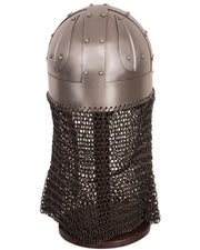 Casco vikingo en acero modelo Ulfrik, acabado pulido