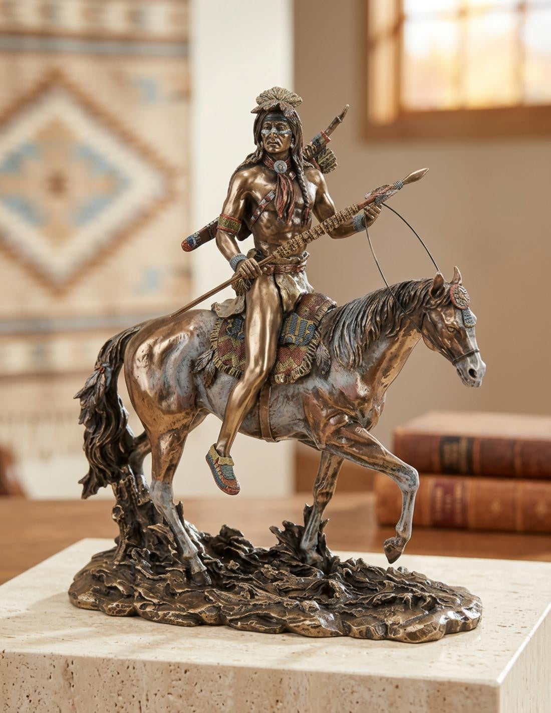 Figura Indio Sioux a caballo