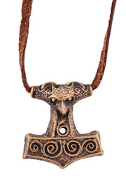 Colgante vikingo en bronce martillo de Thor, de Scania