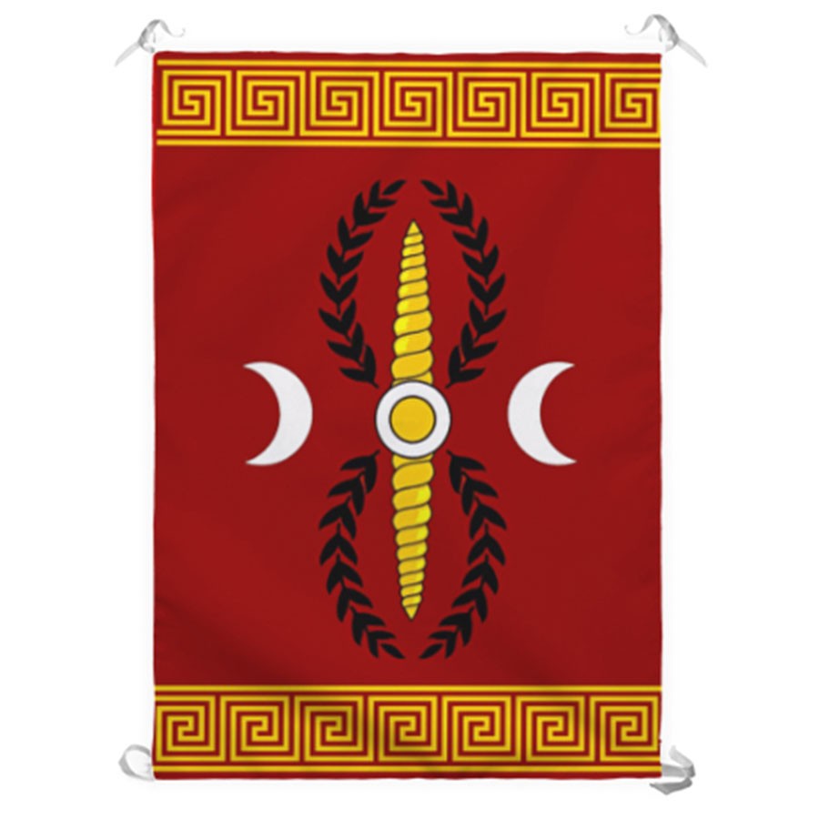 Estandarte Legión Romana SPQR para interiores y exteriores (70x100 cms.)