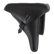 Canana para pistola Alemana WWII P08, cuero negro