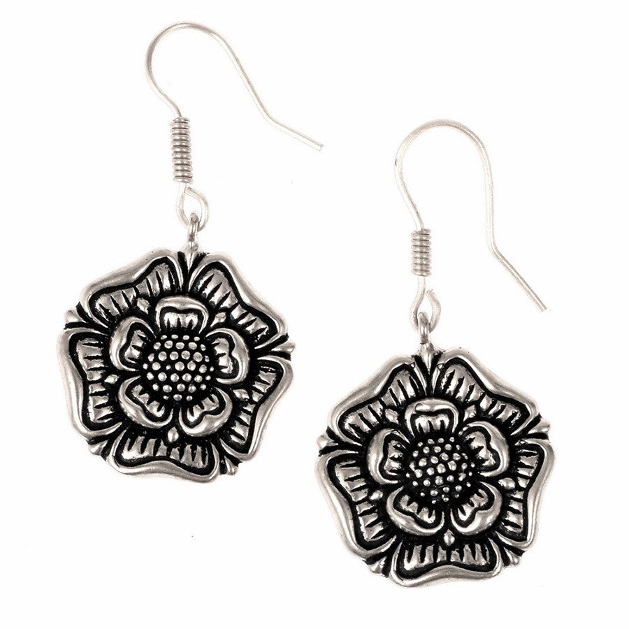 Pendientes Medievales Ingleses Rosa Tudor, siglo XVI