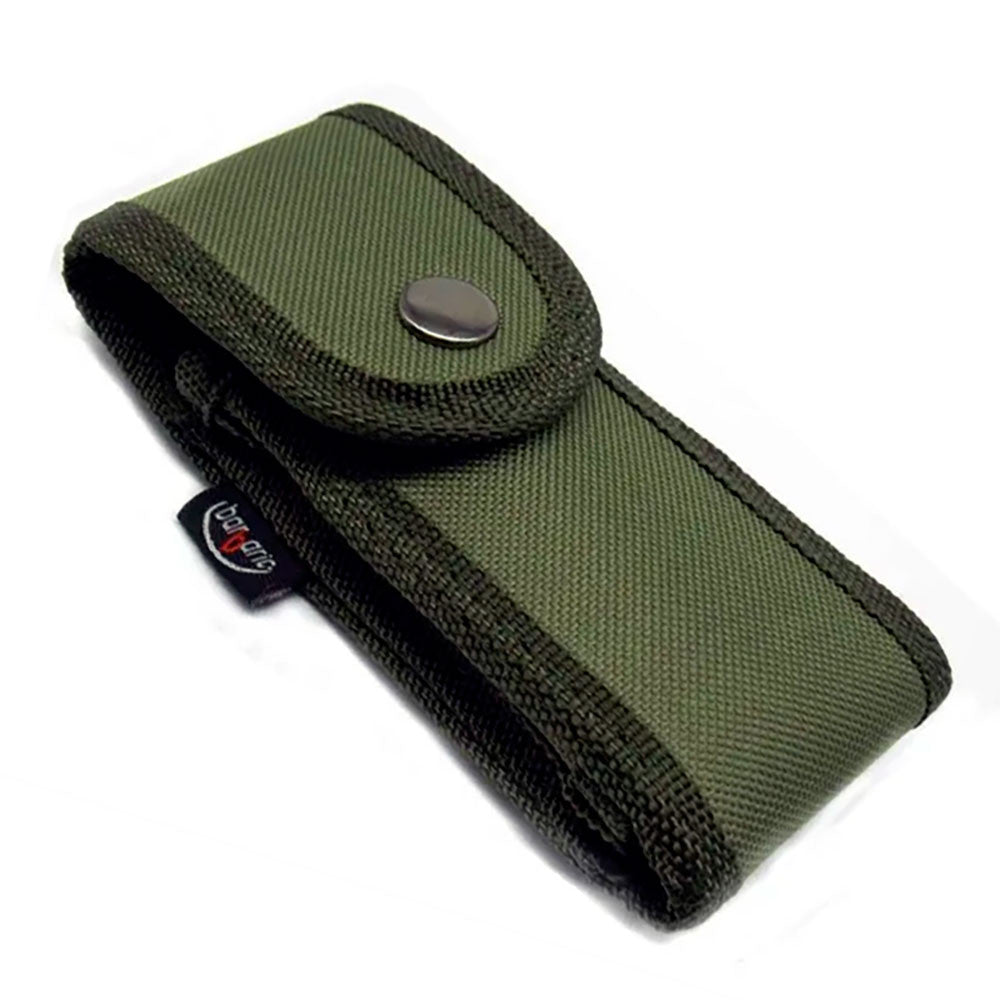 Funda nylon acolchada verde para navajas (12 cm.)