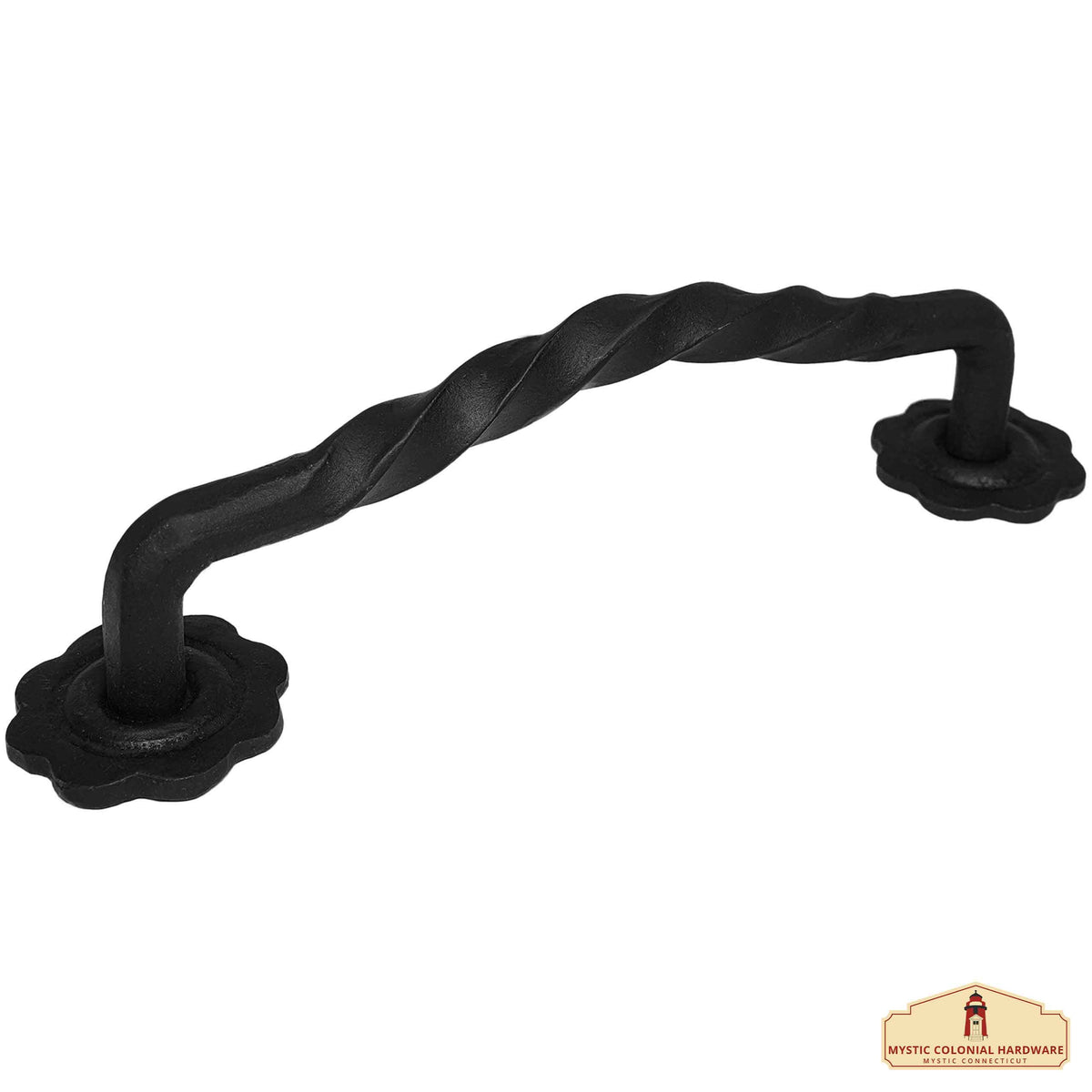 Tirador hierro puerta medieval modelo trenzado ( 31,7 cm )