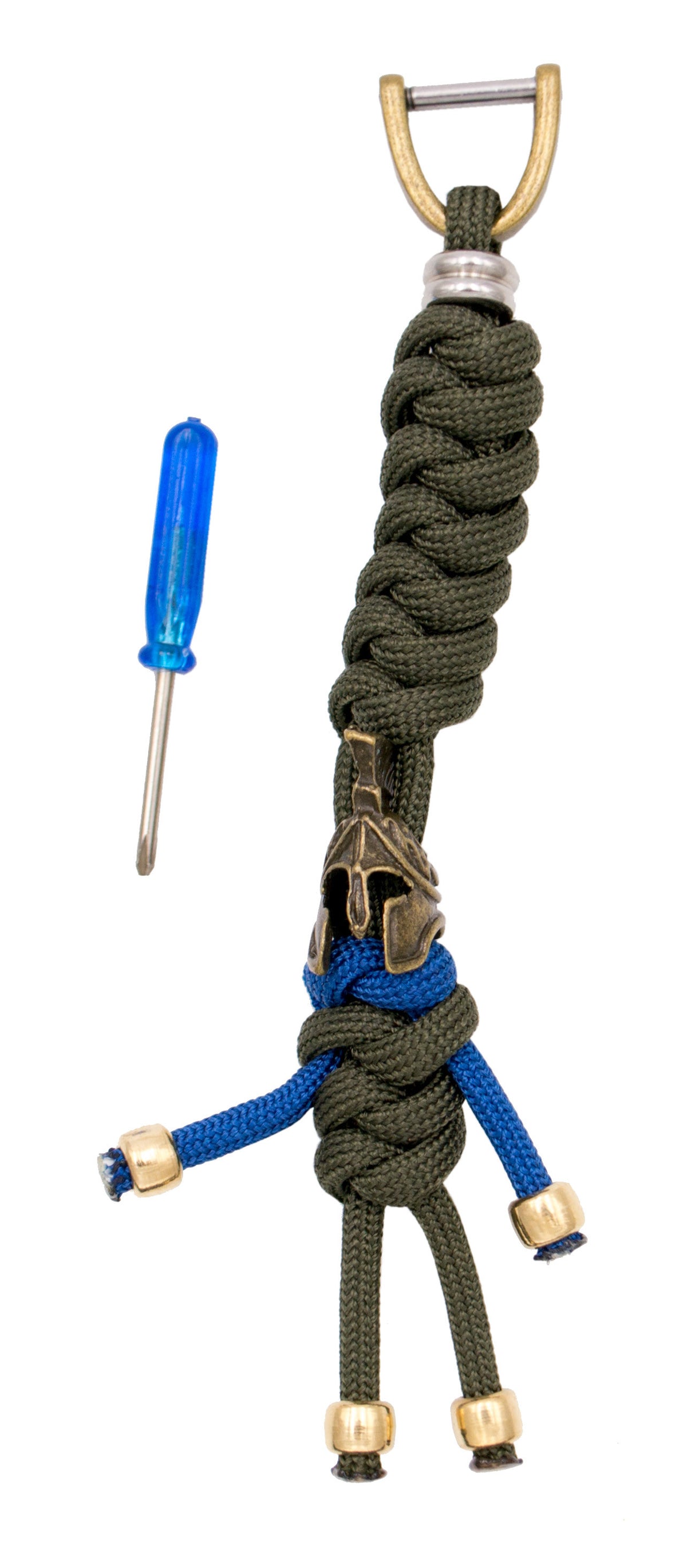 Llavero Paracord modelo Espartano, varios colores