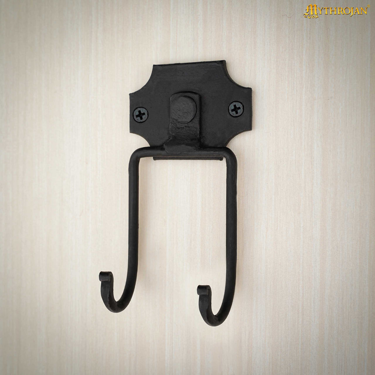 Soporte medieval de pared hierro forjado, para espadas