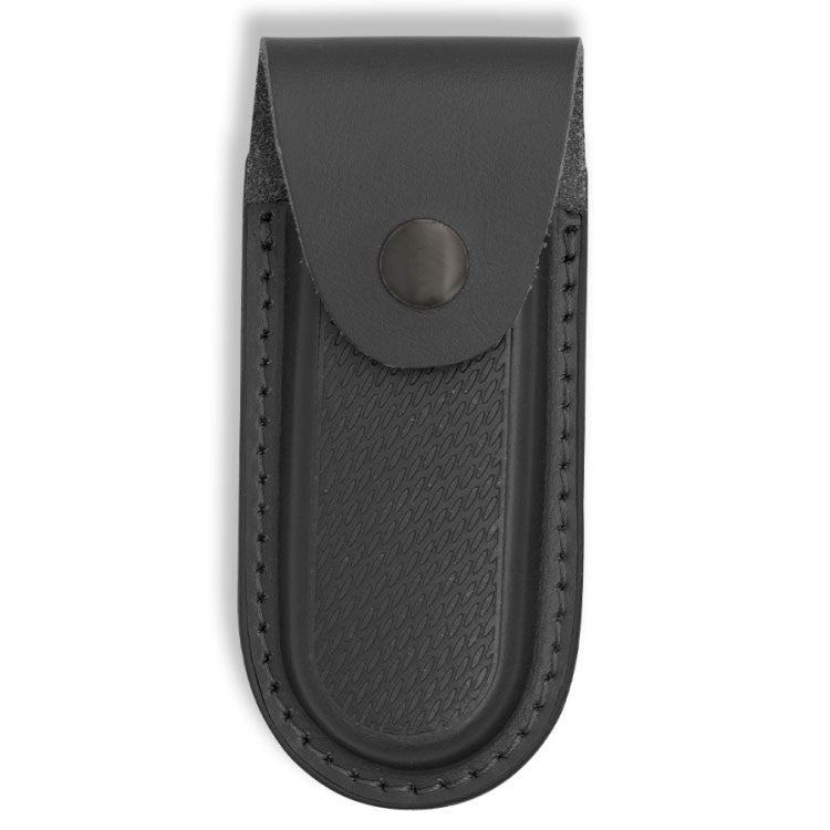 Funda rígida en piel negra para navajas (15x6 cm.)