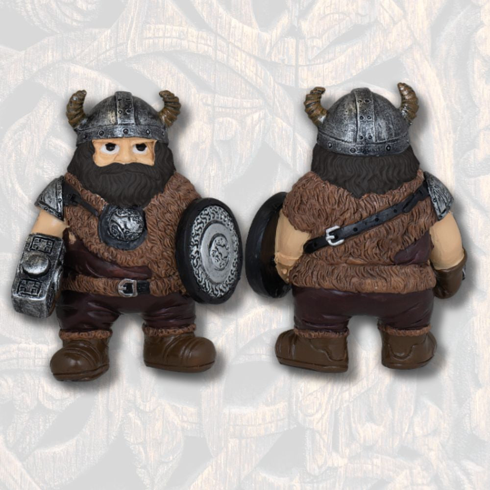 Figura de resina vikingo martillo con escudo (10,5 cm.)