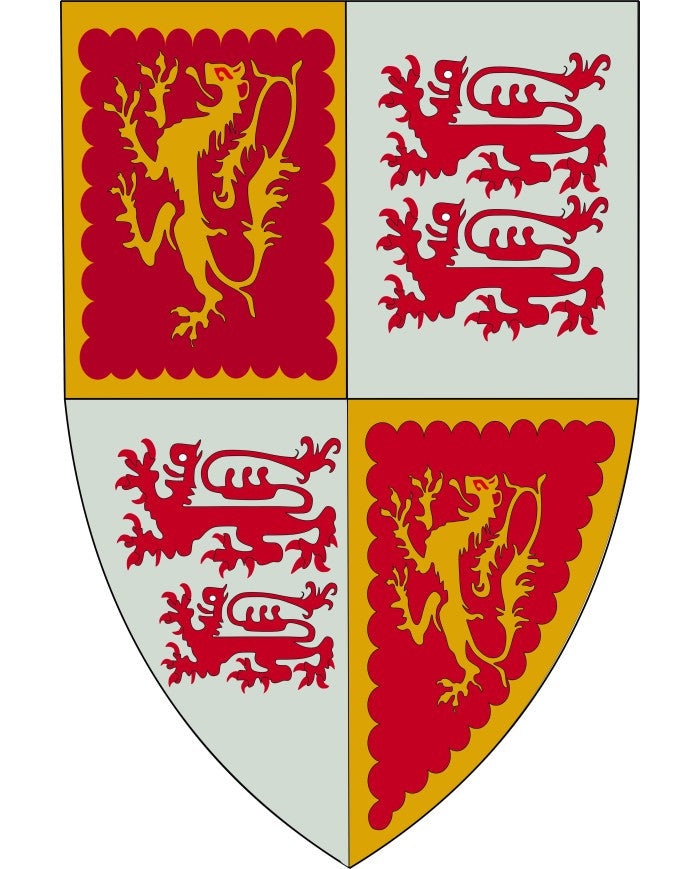 Estandarte medieval cuartelado leones ( 150x100 cm.)