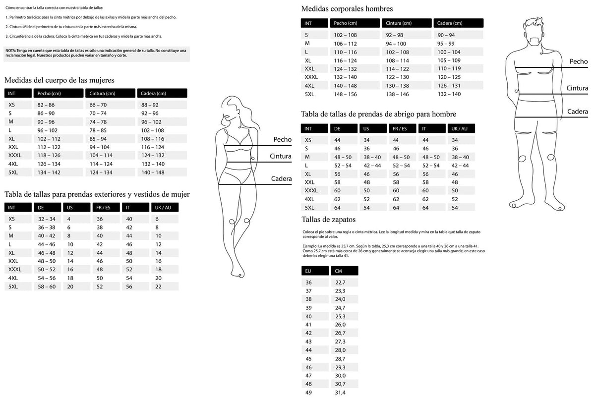 Størrelsesguide